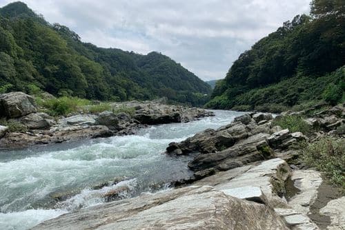 Nagatoro river going down stream