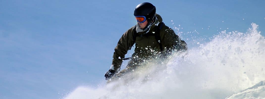 snow boading in japan