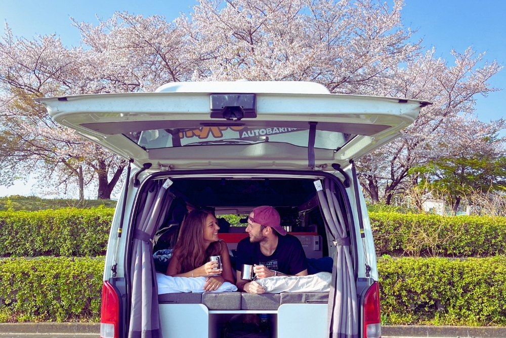 Sampling Japan’s spring delicacies on a campervan adventure