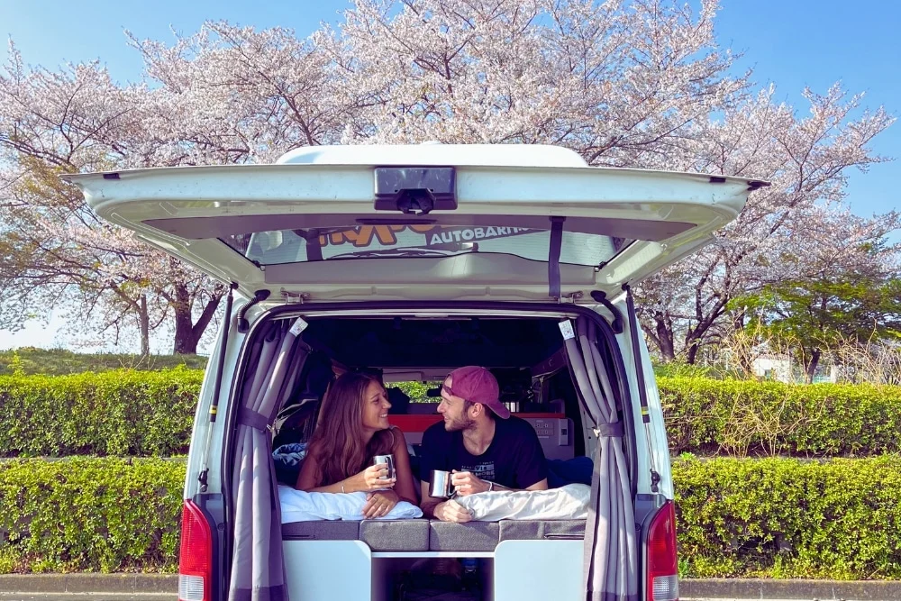 Sampling Japan’s spring delicacies on a campervan adventure