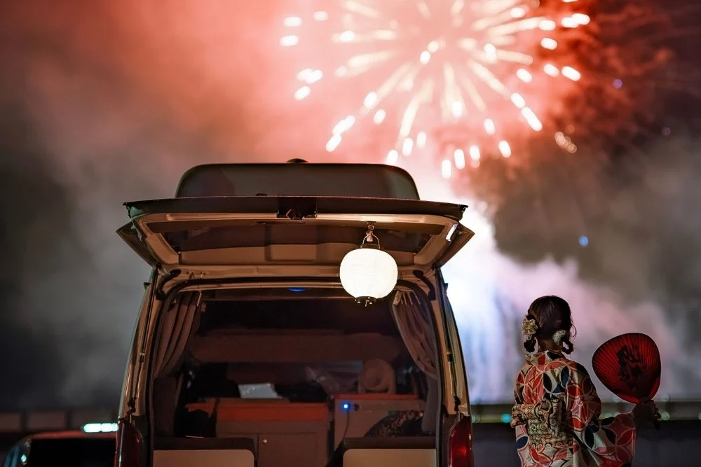 Ruka & Koichi’s Summer Festival Road Trip By a Campervan