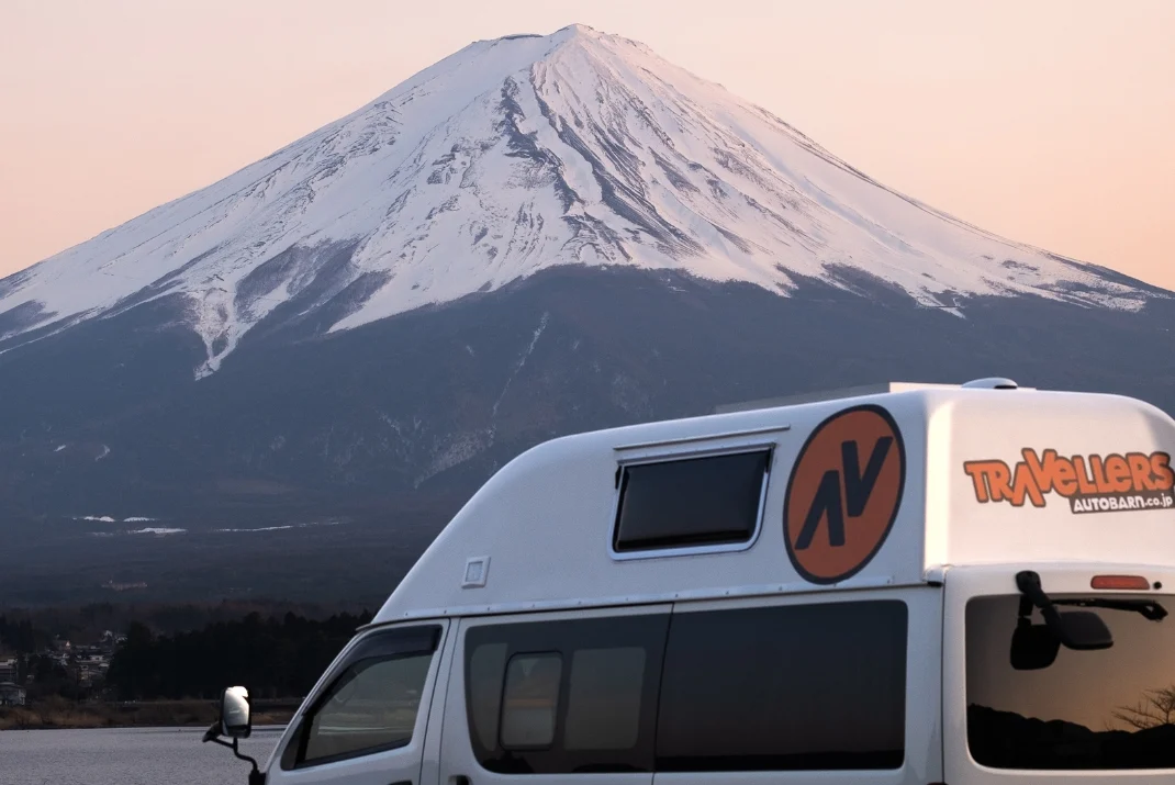 Campervan Road Trip in Japan: Snow-Capped Mt. Fuji View | Travellers Autobarn